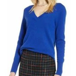 NWT 100% Cashmere Halogen V-neck Sweater